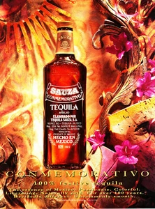 Anuncio de tequila sauza #6 raro 1992 fuera de uso vintage "conmemorativo" - Imagen 1 de 2