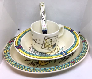 DISNEY Winnie The POOH Melamine Selandia Children's Plate, Cup, Bowl  & Spoon - Picture 1 of 14