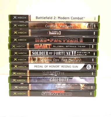 XBOX 12x Shooter Spiele | Konvolut /  Call of Duty, MoH, Sniper Elite & Mehr  - Bild 1 von 4