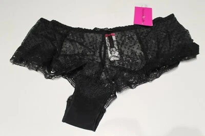 NUEVO PASSIONATA NEGRO ENCAJE CALZONCILLO ROPA INTERIOR TALLA PEQUEÑA, GRANDE PRECIO DE VENTA SUGERIDO POR EL FABRICANTE $49 Foto 1 de 2