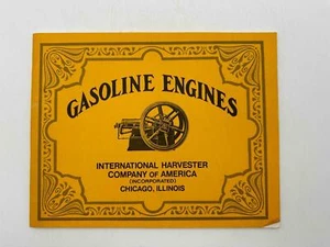 Reprint Gasoline Engines International Harvester Nice Condition - Picture 1 of 3