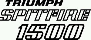 Triumph spitfire 1500 sticker decal x 1, other colours available - Picture 1 of 2