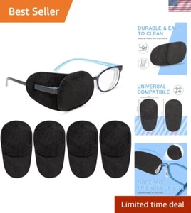 4-Pack Soft Velvet Lazy Eye Patches for Kids - No Light Leakage, Comfortable Fit - Picture 1 of 8