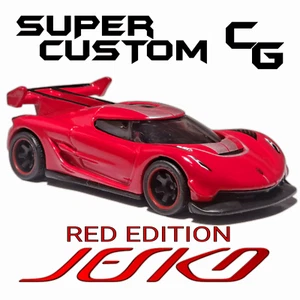 2020 Koenigsegg Jesko Red Edition Hot Wheels Car Super Custom Upgraded Loose - Picture 1 of 3