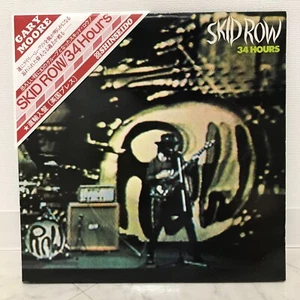 SKID ROW / 34 HOURS JAPAN ISSUE UK EXPORT LP W/ OBI, INSERT - Picture 1 of 9