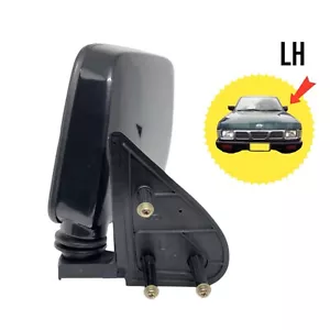 Side Door Mirror For Nissan Navara D21 Hard Body Pickup Truck LH 1986-98 Black - Picture 1 of 6