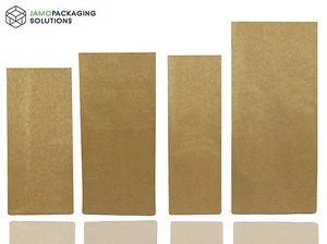 Bolsa de aluminio de papel Kraft té/café, sellado térmico, refuerzo lateral/aspecto natural fuerte - Imagen 1 de 11