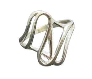 Stylish Sterling Silver Handmade Ring Hallmarked 925 Nickel Free - Picture 1 of 6
