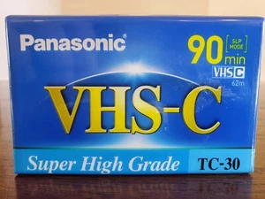 Videocassetta compatta Panasonic VHS-C Super High Grade TC-30 90 minuti - NUOVA!! 📼 - Foto 1 di 6