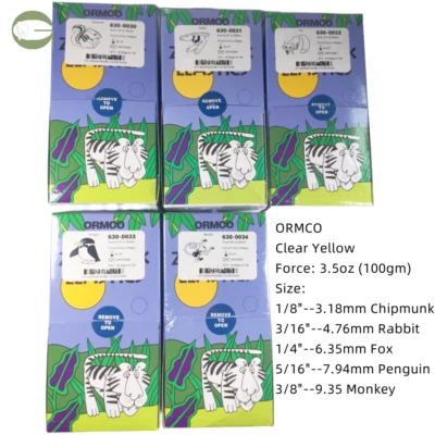 Dental ORMCO Zoo Park Orthodontic Super Elastics Rubber Band Ties 3.5OZ