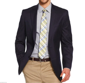NEU MICHAEL KORS Herren Blaue Wolle Moderne Klage Sport Mantel Sakkos Jacke $295 - Bild 1 von 12