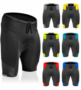 Men's Gel Touring Padded Bike Shorts | Innovative Mesh Pockets | Made in USA - Picture 1 of 101