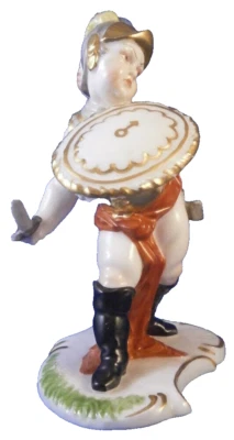 Nymphenburg Porcelain Putto Mars God Figure Figurine Porzellan Figur German - Image 1 of 4