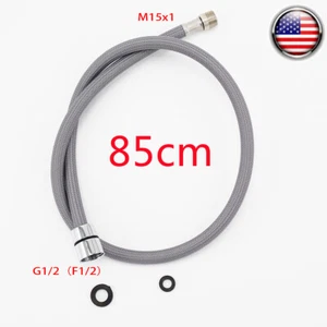 85cm Kitchen Faucet Pull Out Replacement Hose Nylon Braided Hose Faucets Parts - Picture 1 of 9