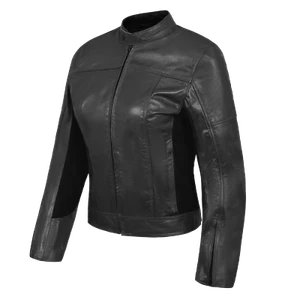 giacca moto donna guerrero essent pelle protezioni omologate CE nero l - Picture 1 of 4