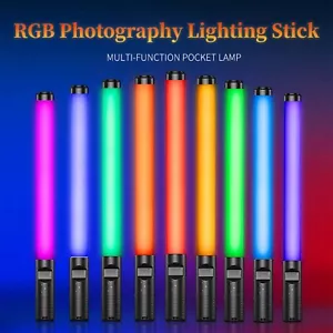 RGB Colorful LED Light Wand Handheld Light Stick Bar w/ Remote For Photography - Picture 1 of 10