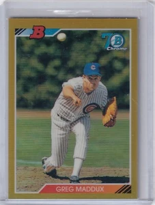 Greg Maddux 2017 Bowman Chrome 1992 Retro Gold Refractor 92B-GM, 23/50 - Bild 1 von 2
