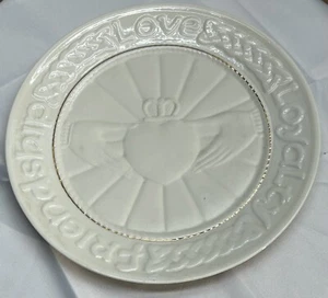 Anello Oro Bellerk Irlanda Placca Claddagh 9” Corona Cuore Amore Lealtà Amicizia - Foto 1 di 9