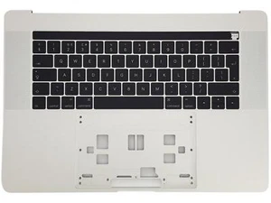 Apple MacBook Pro Retina 15" A1707 2016 2017 Palmrest Cover Keyboard UK Silver - Picture 1 of 2