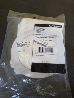 New Dust Bags Vacuum Cleaner Replacement Filter Bags 5 Bags, 1 Pre-Filter - Image 1 of 4