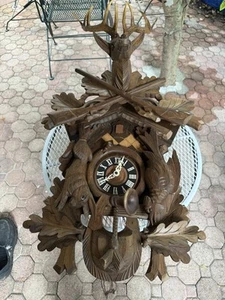 Vintage Großmutter Wanduhr zurückgebracht aus Ulm, West Germany, 1967. - Bild 1 von 12