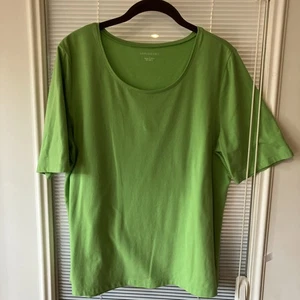 B-Gr. L Appleseed’s limettengrün Kurzarm schönes Top - Bild 1 von 10