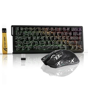 ATTACK SHARK X68HE PRO Rapid Trigger Wireless Gaming Tastatur und X11 Maus, ... - Bild 1 von 9