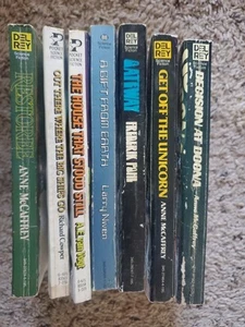 Classic Science Fiction 7 book lot. Sci-fi Paperbacks from the 70s & 80s. - Picture 1 of 24