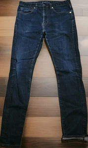 Levis Made & Crafted Tack Slim Selvedge Jeans Mens 32W X 33L Japan Dark Denim - Picture 1 of 16