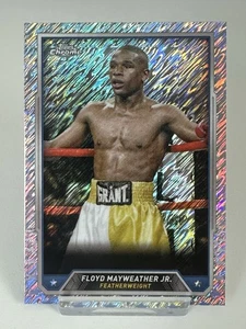 2024 Topps Chrome Boxing Floyd Mayweather Jr #33 Shimmer Refractor - Picture 1 of 2