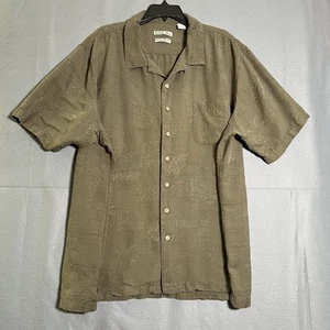 Batik Bay Hawaiian Shirt Button Up Short Sleeve 100% Silk Men's Size 3XLT - Picture 1 of 9