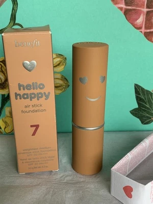 Benefit Hello Happy Air Stick Foundation Shade 7 Medium Coverage SPF20 8.5g New - Image 1 of 4