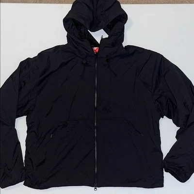 Chaqueta Nike Tech Para Hombre M Cremallera Completa Negra Capucha Grande Trasera Malla Bolsillo Talla Grande $250 Foto 1 de 4