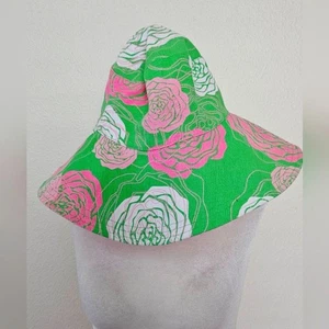 MUD PIE Women's Chic Colorful Crushable Reverse Floral Travel Beach Hat. - Picture 1 of 6