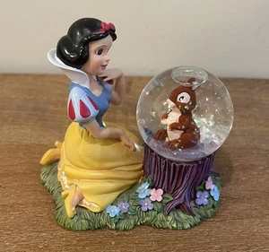 Disney Store 90er Schneewittchen mit Hase Schneekugel Figur Y2K Sammlerstück Prinzessin - Bild 1 von 5