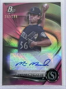 2022 Bowman Platinum - Top Prospects Pink Autographs #TOP-23 Michael Morales... - Bild 1 von 2