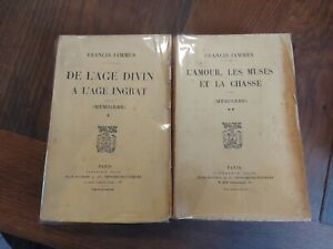 Francis Jammes: Mémoires En 2 Vol. 1921-22. Avec Envoi De L Auteur.