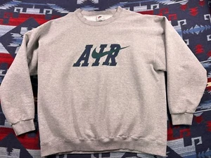 Vintage 90er NIKE AIR SPELL OUT SWEATSHIRT RUNDHALSAUSSCHNITT XL Center Check Swoosh hergestellt in den USA! - Bild 1 von 12