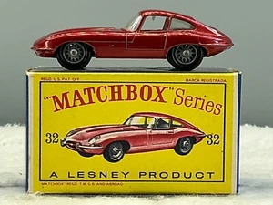Matchbox Lesney#32B,Jaguar XKE,1962,MINT Boxed all original - Picture 1 of 14