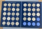 35 Pc Us 90% Silver circ Franklin 50c set 1948-63d in used folder L18521