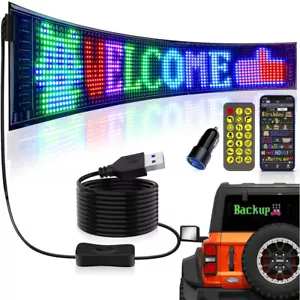 LED RGB Display Programmierbar Werbetafel Laufschrift Anzeige Scrollen Faltbar - Bild 1 von 24