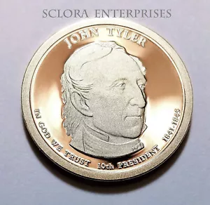 2009 S John Tyler Presidential *PROOF* Coin **FREE SHIPPING** - Picture 1 of 3