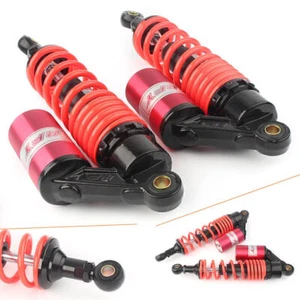 320mm (12 5/8") Adjustable Air Shock Absorber Universal Fit Scooters ATV Red - Picture 1 of 12