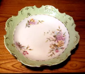 VINTAGE DRESDEN (Mkd), GERMANY HAND PAINTED SALAD SERVING BOWL 10"/2.5”. EUC - Picture 1 of 3