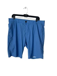 Greyson Shorts Men’s 35 Blue Chino Golf 35 Waist Polyamide Spandex Flaw - Picture 1 of 5