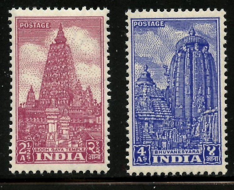 INDIA 235-36, 1951 TEMPLE TYPE, MNH (IN425K) - Image 1 of 1