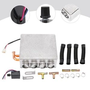 Universal Truck Car Underdash Compact Heater Kit Tube & Speed Switch 4-Ports 12V - Picture 1 of 5