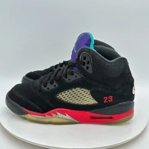 Nike Air Jordan 5 Retro Youth Size 5Y Women 6.5 CZ2989-001 Red Black Grape Shoes - Picture 1 of 13