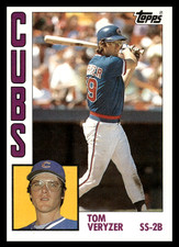 1984 Topps Tom Veryzer #117 Chicago Cubs