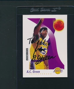 1991/92 Skybox #136 A.C. Green Lakers Signed Auto *4045 - Picture 1 of 1